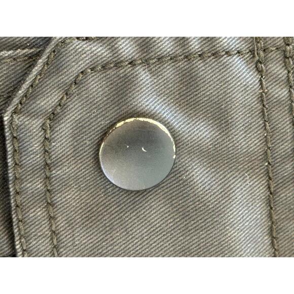 J Crew women's jacket , waxed cotton, 4 patch pocket, zipper and snap front - Picture 8 of 8